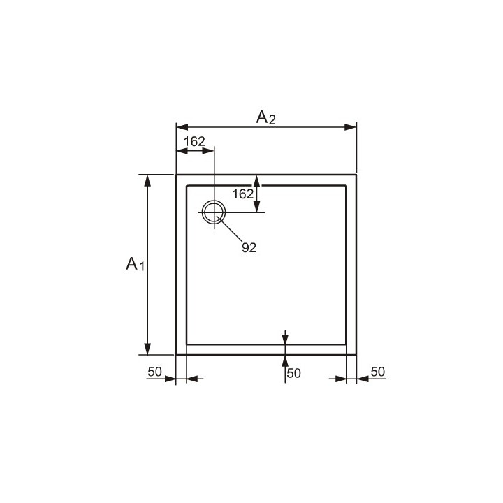 Brodzik Huppe Purano prostokątny 800x800 mm- sanitbuy.pl