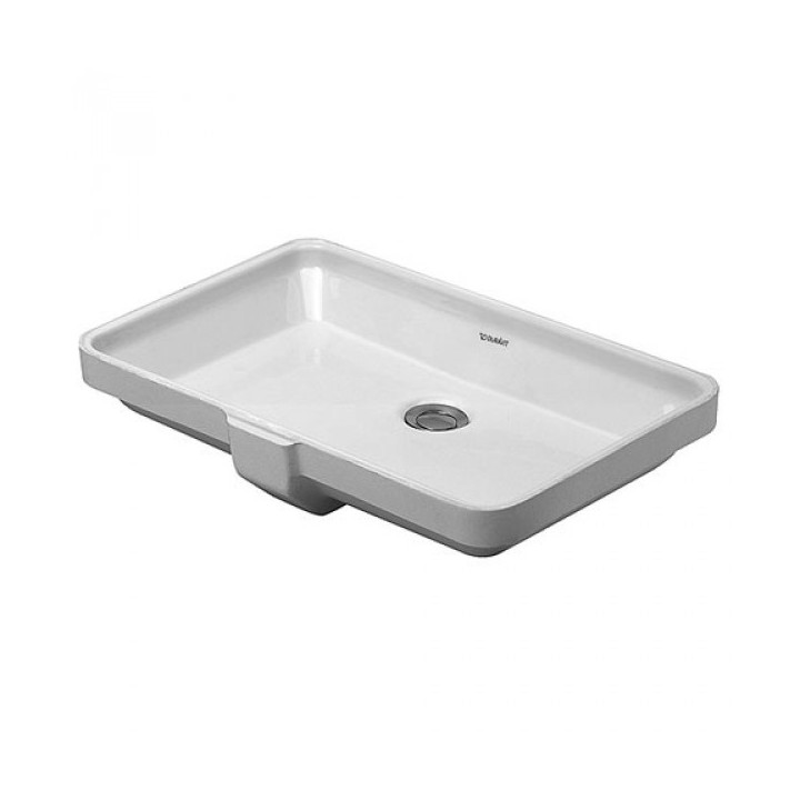 Umywalka Duravit 2nd Floor blatowa 52,5x35 cm, bez otworu na baterię, biała- sanitbuy.pl