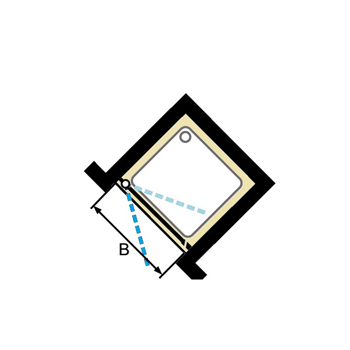 Drzwi do wnęki Huppe Classics 80 cm, wys. 190 cm, srebrny mat, szkło przeźroczyste z Anti Plaque - sanitbuy.pl