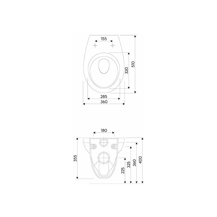 Misk Koło Idol lejowa stojąca, odpływ poziomy, wysokość 39 cm, biała- sanitbuy.pl