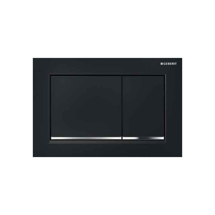 Przycisk Geberit Omega30 uruchamiający przedni/górny do spłuczek podtynkowych, biały-chrom matowy-chrom matowy- sanitbuy.pl