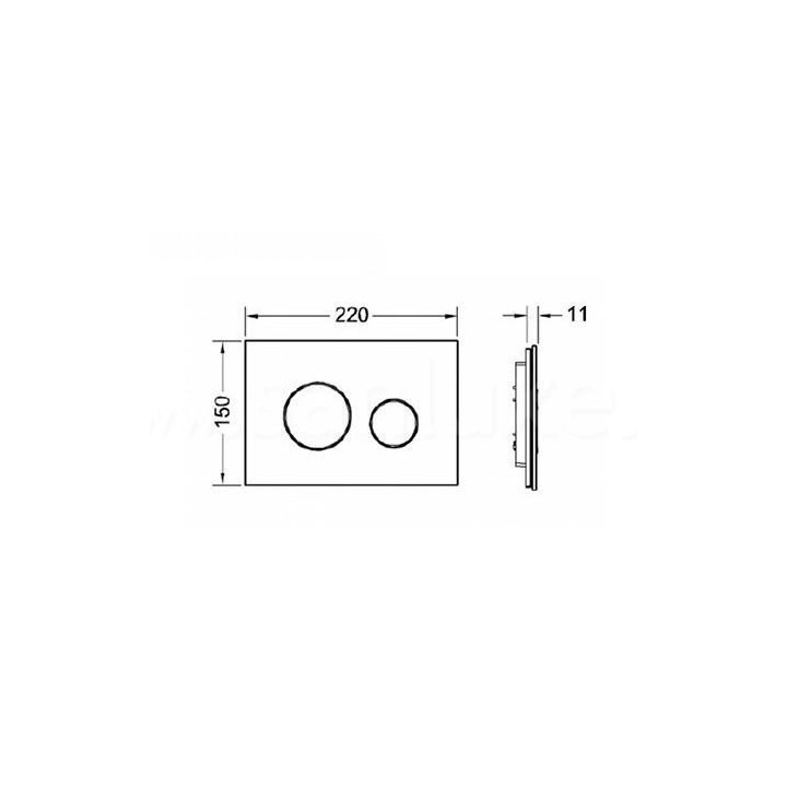 Przycisk spłukujący TECEloop do WC - szkło czarne- sanitbuy.pl