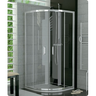 Kabina półokrągła SanSwiss TOP- LINE  TOPR 80x80 cm, połysk, szkło przeźroczyste- sanitbuy.pl