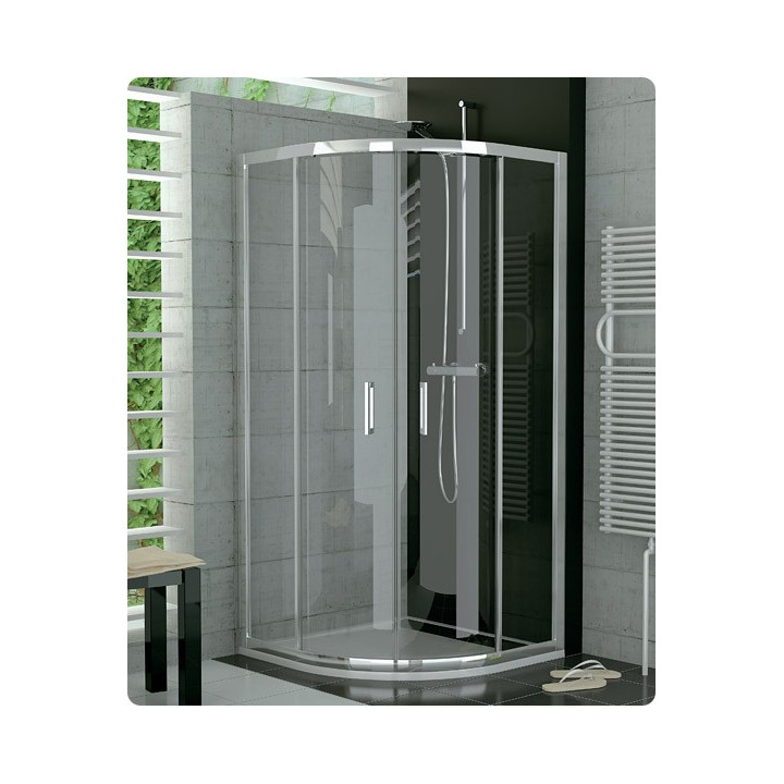 Kabina półokrągła SanSwiss TOP- LINE  TOPR 80x80 cm, połysk, szkło przeźroczyste- sanitbuy.pl