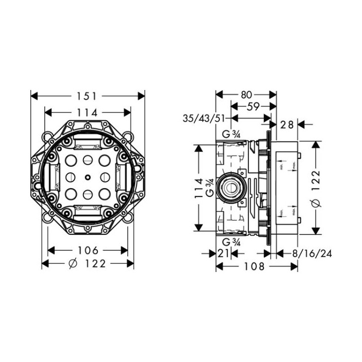 Ibox universal DN 15/20 Hansgrohe- sanitbuy.pl