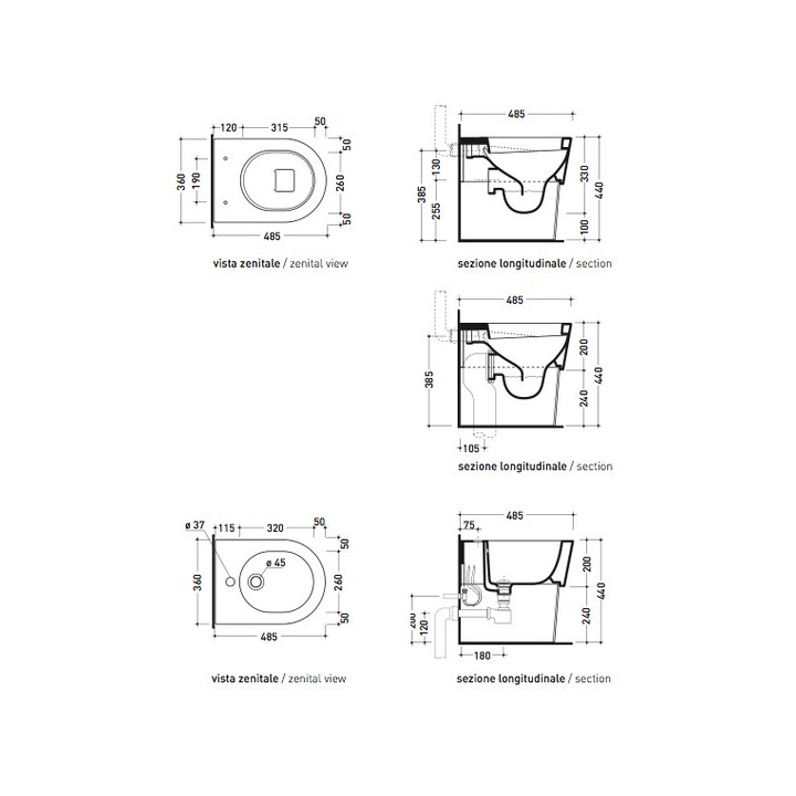 Bidet Flaminia App wiszący- sanitbuy.pl