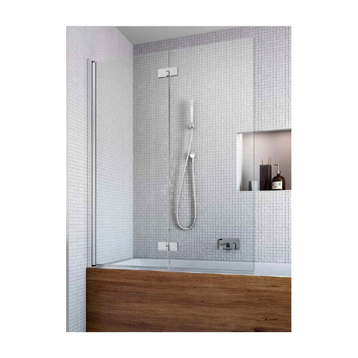 Parawan Radaway Fuenta New 2- częściowy 100 cm, szkło przeźroczyste EasyClean- sanitbuy.pl