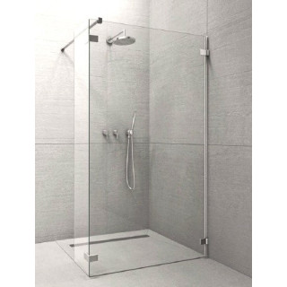 Ścianka frontowa W4 ze ściankami bocznymi Radaway Euphoria Walk-in I 140, chrom, szkło przeźroczyste- sanitbuy.pl
