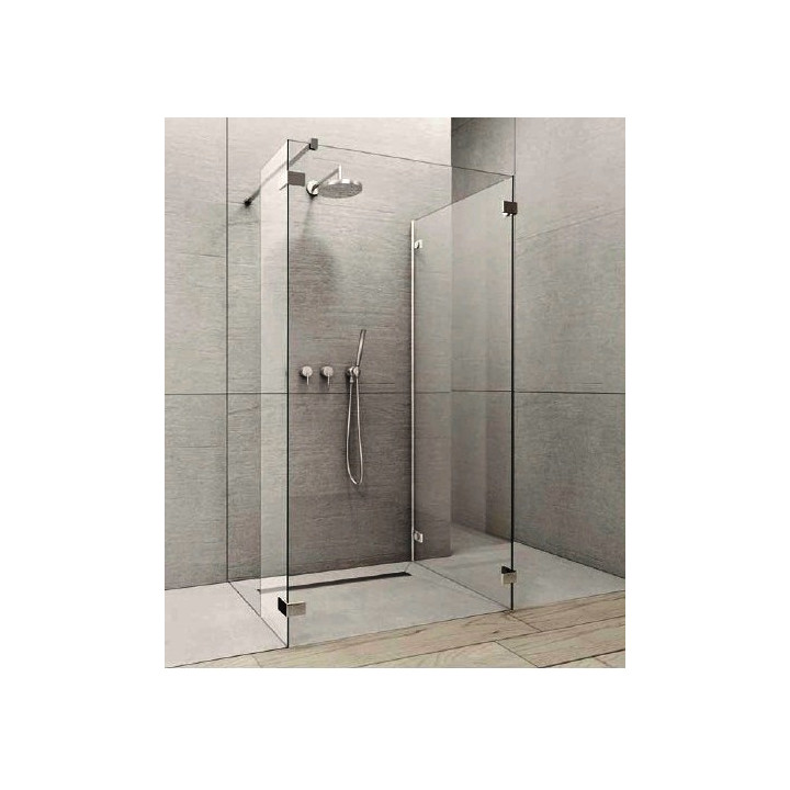 Kabina Radaway Euphoria Walk-in III 140, ścianki boczne 30 i 100 cm, chrom, szkło przeźroczyste- sanitbuy.pl