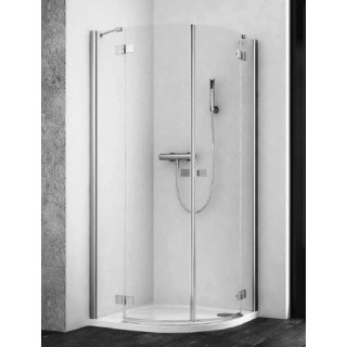 Ścianki do drzwi (komplet) Radaway Fuenta New KDJS chrom, szkło przeźroczyste EasyClean- sanitbuy.pl