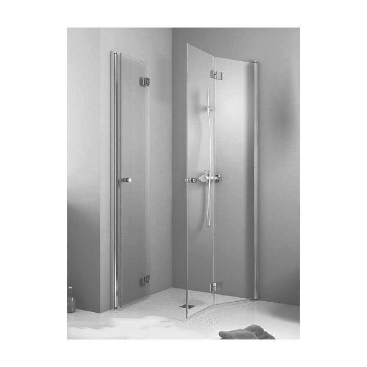 Kabina Essenza New KDD -B 800 cm, część lewa, chrom, szkło przeźroczyste EasyClean- sanitbuy.pl