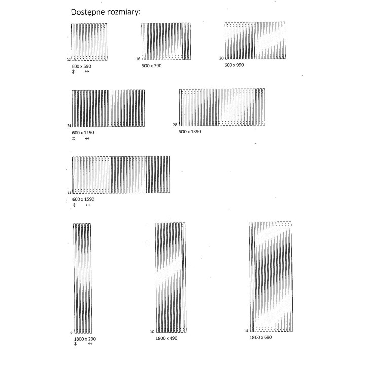 Grzejnik Terma Tune VWS 180x49 cm- sanitbuy.pl