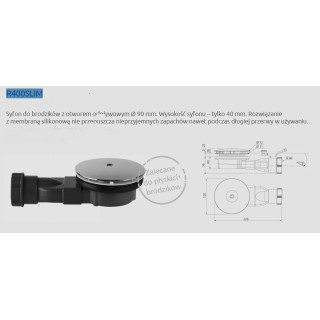 Brodzik Radaway DOROS PLUS F 80x100 cm- sanitbuy.pl