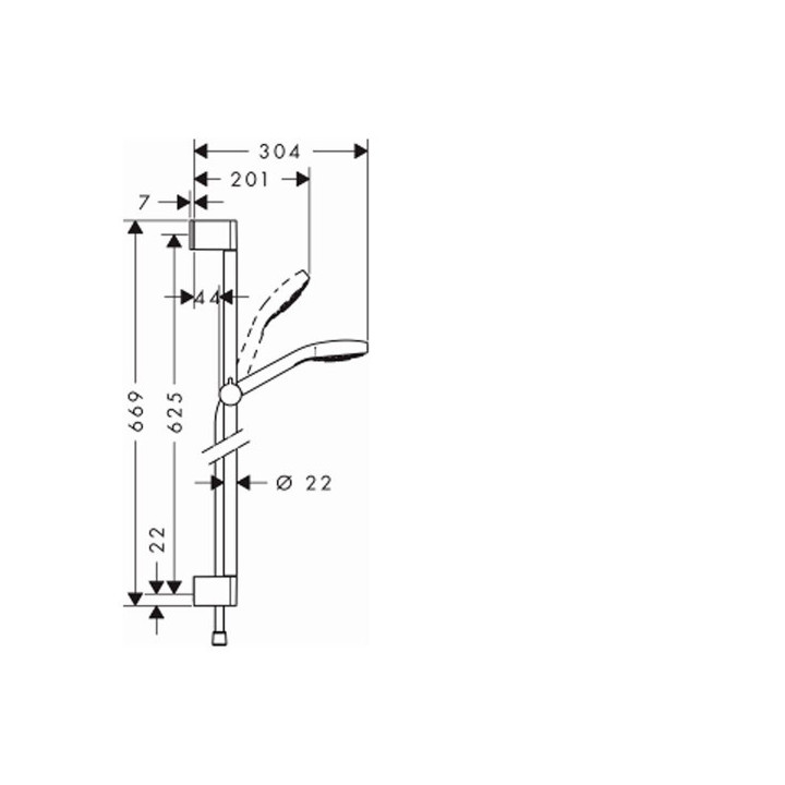 Zestaw Hansgrohe Ecostat Select 120 Combi 0.65 m- sanitbuy.pl