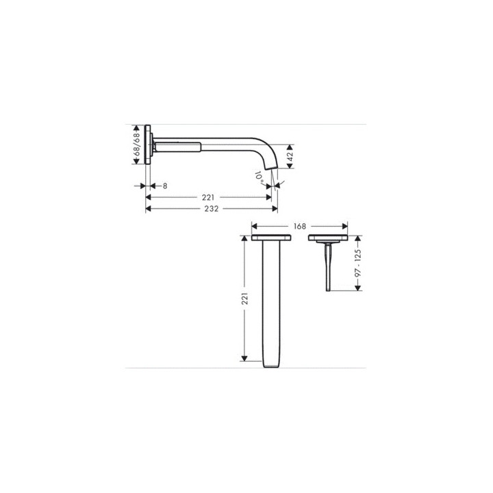 Bateria umywalkowa  Axor Citterio E ścienna, podtynkowa- sanitbuy.pl