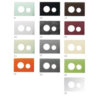 Obudowa szklana TECEloop do kompletowania z przyciskami- zielona- sanitbuy.pl