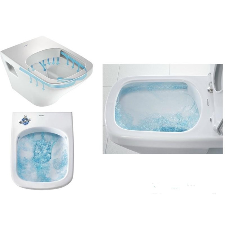 Miska  Rimless Duravit lejowa do deski SensoWash, wiszące - sanitbuy.pl