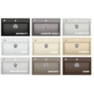 Zlewozmywak Blanco ALAROS 6S 114x49 cm, kawowy, deski czarne- sanitbuy.pl