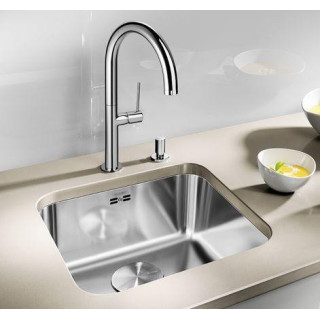 Komora Blanco SUPRA 160-U, podwieszana, stal szczotkowana z odsączarką- sanitbuy.pl