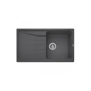 Zlewozmywak Do zabudowy 78x50 cm Blanco METRA 6 S Compact z korkiem automatycznym, perłowoszary- sanitbuy.pl