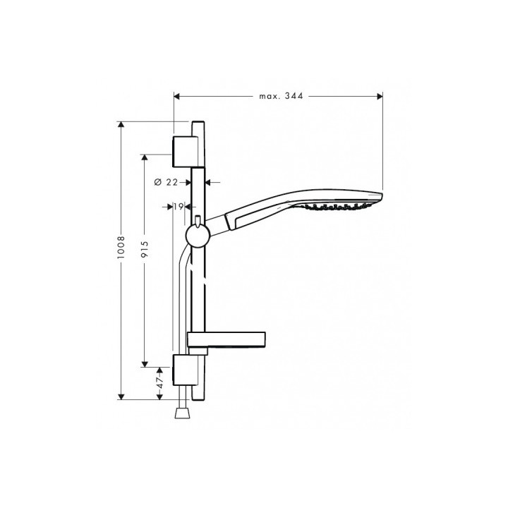 Zestaw prysznicowy Raindance Select 150/ Raindance UnicaS Puro Hansgrohe- sanitbuy.pl