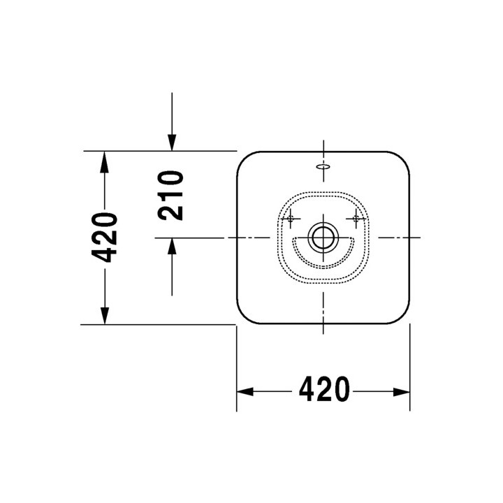 Umywalka Duravit ME by Starck 45x32 cm z jednym otworem na baterie z powłoką WonderGliss- sanitbuy.pl