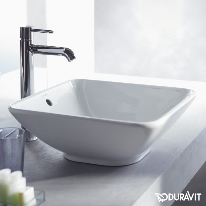 Umywalka Duravit ME by Starck 45x32 cm z jednym otworem na baterie z powłoką WonderGliss- sanitbuy.pl
