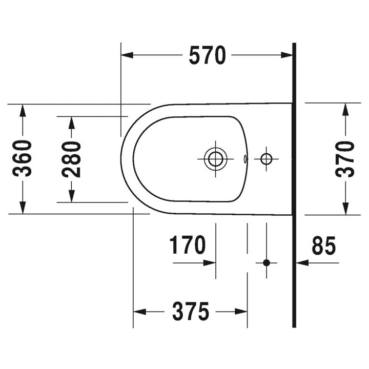 Umywalka Duravit ME by Starck 83x49 cm z trzema otworami na baterię - sanitbuy.pl