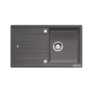 Zlewozmywak Blanco ZIA 5S 86x50 cm, z korkiem, antracyt- sanitbuy.pl