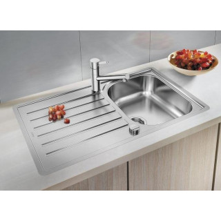 Zlewozmywak stalowy Blanco LANTOS 45 S-IF  z korkiem automatycznym- sanitbuy.pl