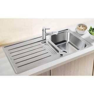 Zlewozmywak stalowy Blanco LANTOS 45 S-IF  Compact z korkiem automatycznym- sanitbuy.pl