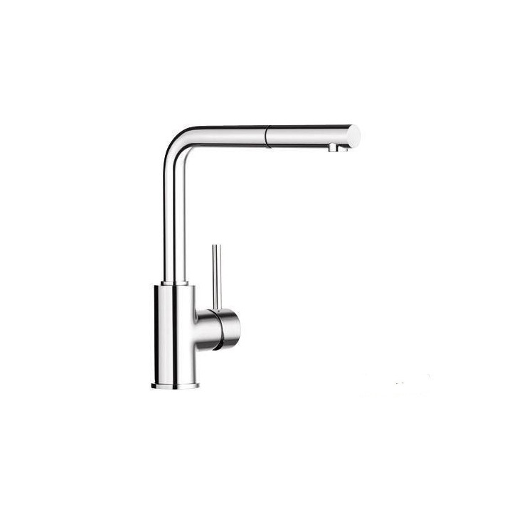 Bateria kuchenna Blanco MIDA z silgranitu, chrom/perłowoszary- sanitbuy.pl