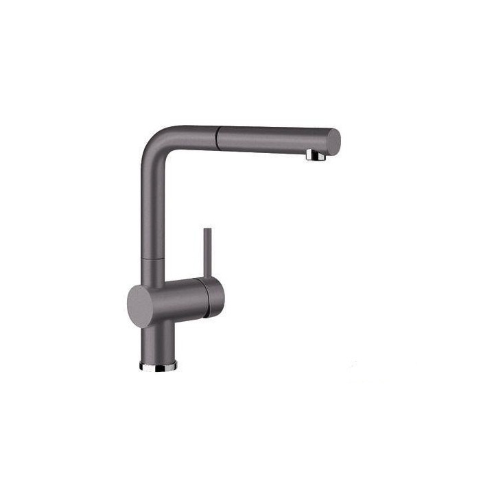 Bateria kuchenna Blanco LINUS -S Silgranit z wyciąganą wylewką , antracyt- sanitbuy.pl