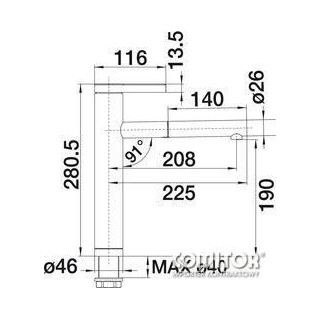 Zlewozmywak podwieszany Blanco SUBLINE 400-U,  55,5x50 cm, biały- sanitbuy.pl