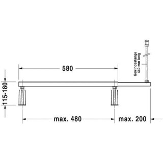 Nóżki do wanny Duravit D-Code narożnej- sanitbuy.pl