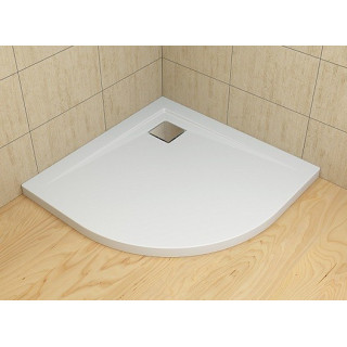 Brodzik Radaway Delos A 100x100 cm półokrągły- sanitbuy.pl