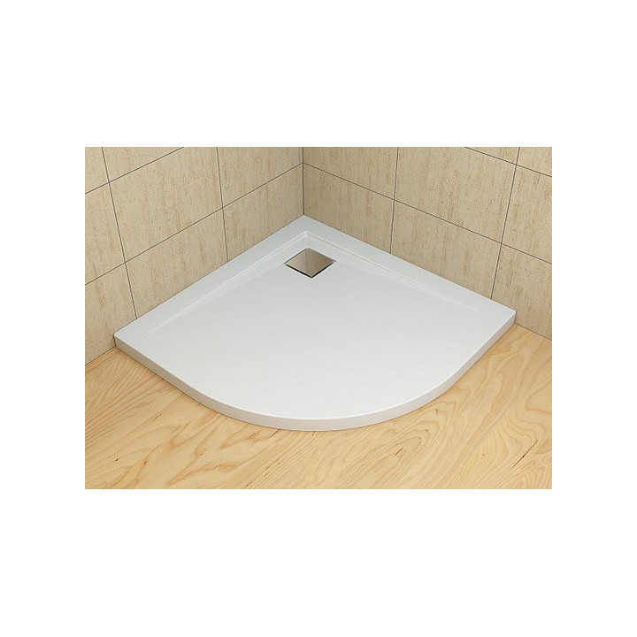 Brodzik Radaway Delos A 100x100 cm półokrągły- sanitbuy.pl