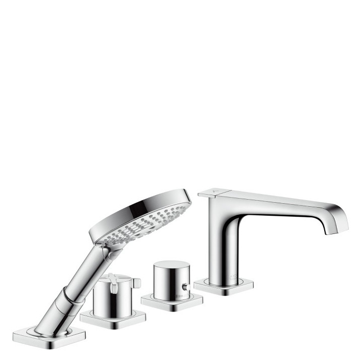 Element zewnętrzny do baterii termostatycznej 4-otworowej do montażu na cokole z płytek Axor Citteria E chrom, DN15 - sanitbuy.p