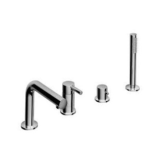 Bateria wannowa wolnostojąca Eurorama Net, chrom- sanitbuy.pl