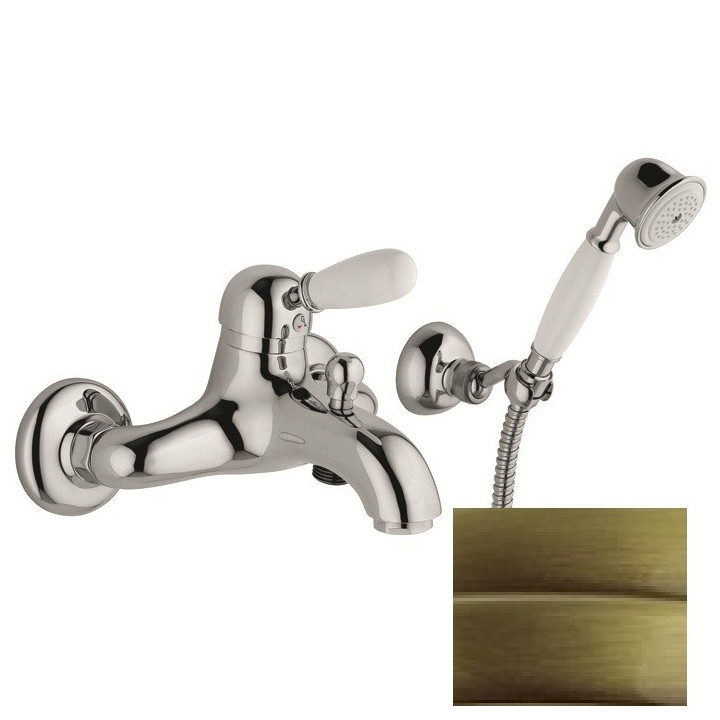 Bateria wannowa Gaboli Luigi Imperial ze słuchawką, stare złoto- sanitbuy.pl