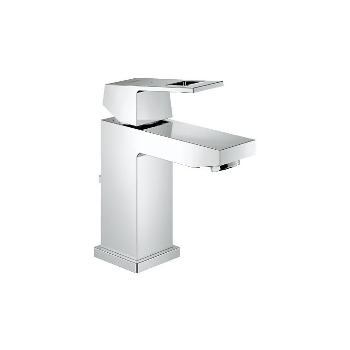 Bateria umywalkowa Grohe Eurocube stojąca, wys. 186 mm, chrom, jednootworowa, bez zestawu odpływowego, ogranicznik przepływu- sa
