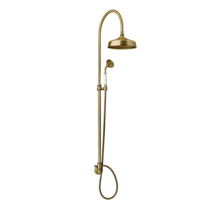 Kolumna natryskowa retro Eurorama Orientes, stare złoto- sanitbuy.pl