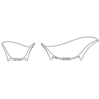 Umywalka Marmorin Alice I, nablatowa 55x327x205- sanitbuy.pl