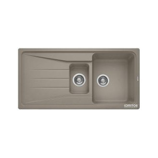 Zlewozmywak podwieszany 100x50 cm Blanco Sona 6 S bez korka, szampan- sanitbuy.pl