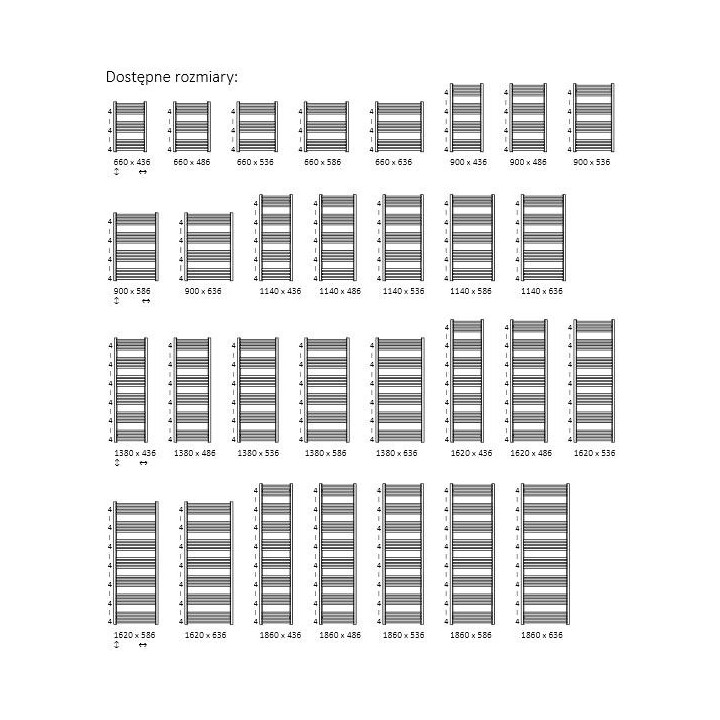 Grzejnik Terma Lena 66x43,6 cm - kolor- sanitbuy.pl