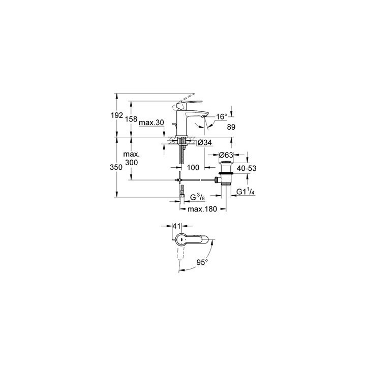 Bateria Grohe Eurostyle Cosmopolitan umywalkowa- sanitbuy.pl