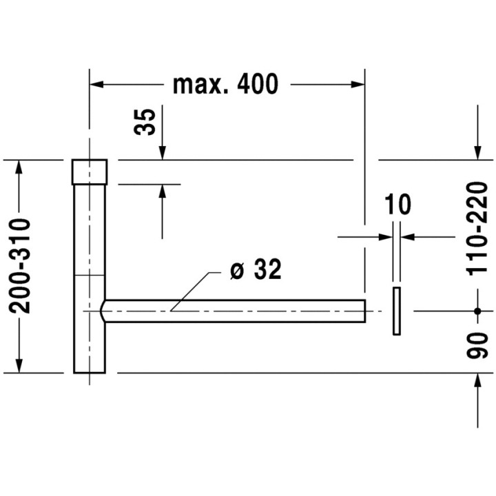 Syfon ozdobny Duravit Vero- sanitbuy.pl
