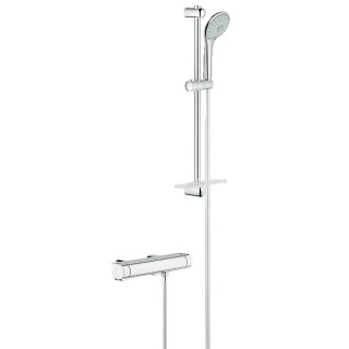 Bateria prysznicowa Grohe Grohtherm 2000 ścienna, wys. 400 - 600 mm, chrom, termostatyczna- sanitbuy.pl