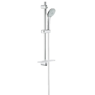 Zestaw z drążkiem prysznicowym Grohe Euphoria 110 Massage ścienny, wys. 470 - 620 mm, chrom, 3 strumienie- sanitbuy.pl