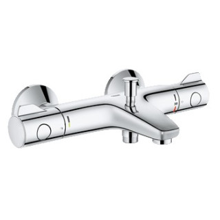Bateria wannowa Grohe Grohtherm 800 ścienna, szer. 304 mm, chrom, termostatyczna- sanitbuy.pl